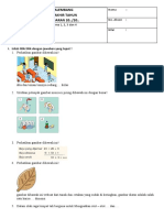 Soal PAT Kelas 1 Tema 6