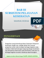 Subsistem Pelayanan Kesehatan