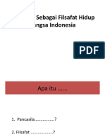 Pancasila Sebagai Filsafat Hidup Bangsa Indonesia