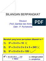 Bilangan Berpangkat: Disusun (Text, Gambar Dan Animation) Oleh: P. Rumahorbo