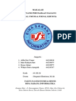 Tugas Makalah Akuntansi Perusahaan Dagang (Jurnal Khusus & Jurnal Umum)