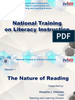 Session Presentation - The Nature of Reading Without Video