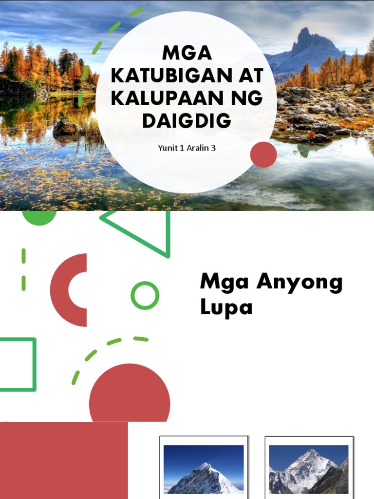 Mga Katubigan at Kalupaan NG D…