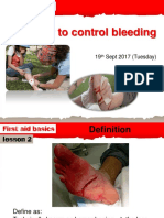 How To Control Bleeding Sept 2017