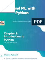 AI and ML With Python: Chapter 1: Introduction To Python