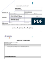 Assignment 1 Front Sheet: Date Received (1 Submission) Date Received (2 Submission)