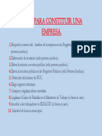 4 - Pasos para Constituir Una Empresa