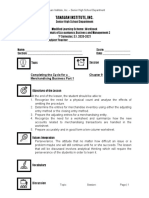 Tanauan Institute, Inc.: Completing The Cycle For A Merchandising Business Part 1