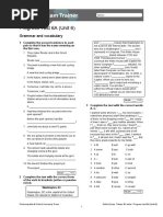 OET B1 Progress Test Unit 6 A + B