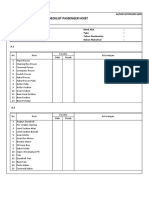 AI-SHEV-FORM-013-00 Form Checklist Passenger Hoist