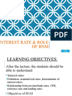 Interest Rate & Role of BNM