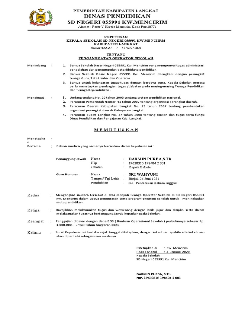 Sk operator pdf