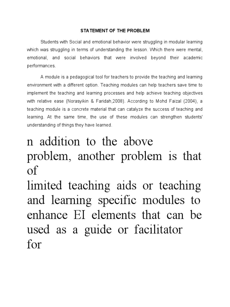 Enhancing EI in Malaysian Preschool Education | PDF | Teachers | Learning
