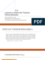 Tinjauan Kinetika Dan Thermodinamika