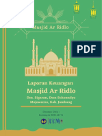 Laporan Keuangan Masjid Ar Ridlo