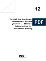 Academic Writing Structures and Patterns