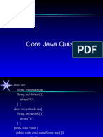 Core Java Quiz 3