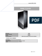 K+r. Manual - Arris - tg2492 Arris Tg2492. Nombre Comercial Ts As - 092216 - Eu.24xx - Gw.atom - Sip Control Del Documento. Fecha 2-05-2017.