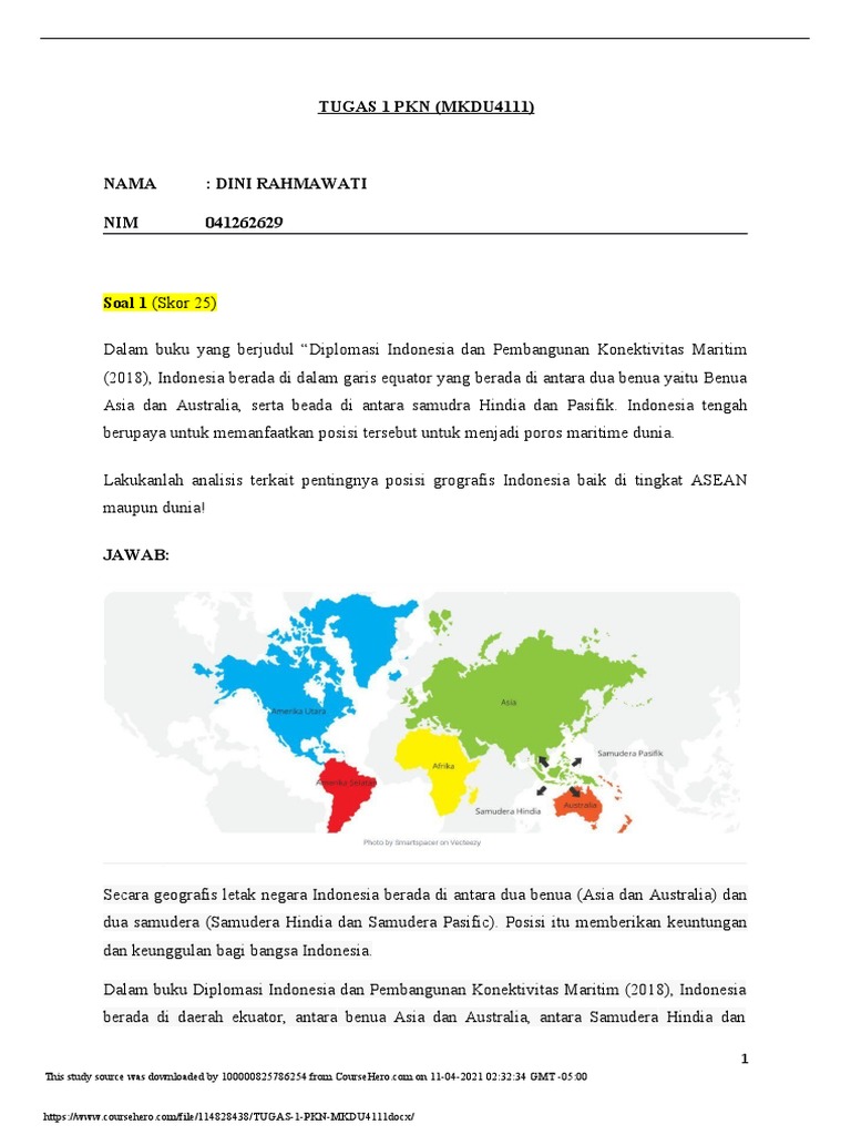 Tugas 1 Pkn Mkdu4111 Pdf