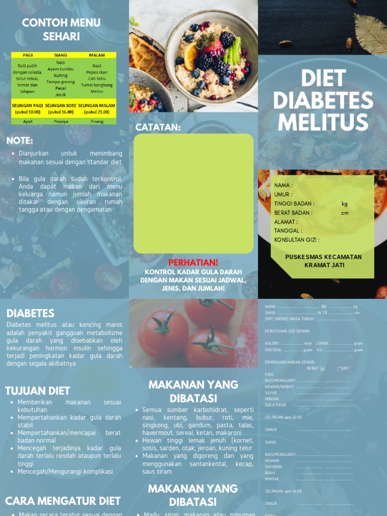 Menu Diet Sehat untuk Diabetes Melitus | PDF