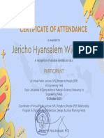 Jericho Hyansalem Wicaksono (VPL P2P)