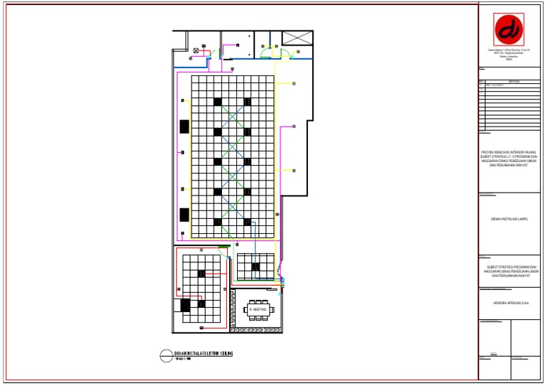 Denah Instalasi Titik Lampu | PDF