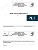 Di-Mpp001 Manual de Politicas de Los Procesos V6