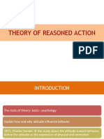 The Theory of Reasoned Action and Theory of Planned Behavior
