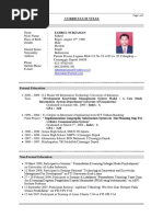 Nick Name Fahrul: Curriculum Vitae Personal Data