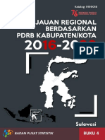 Tinjauan Regional Berdasarkan PDRB Kabupaten - Kota 2016-2020, Buku 4 Pulau Sulawesi