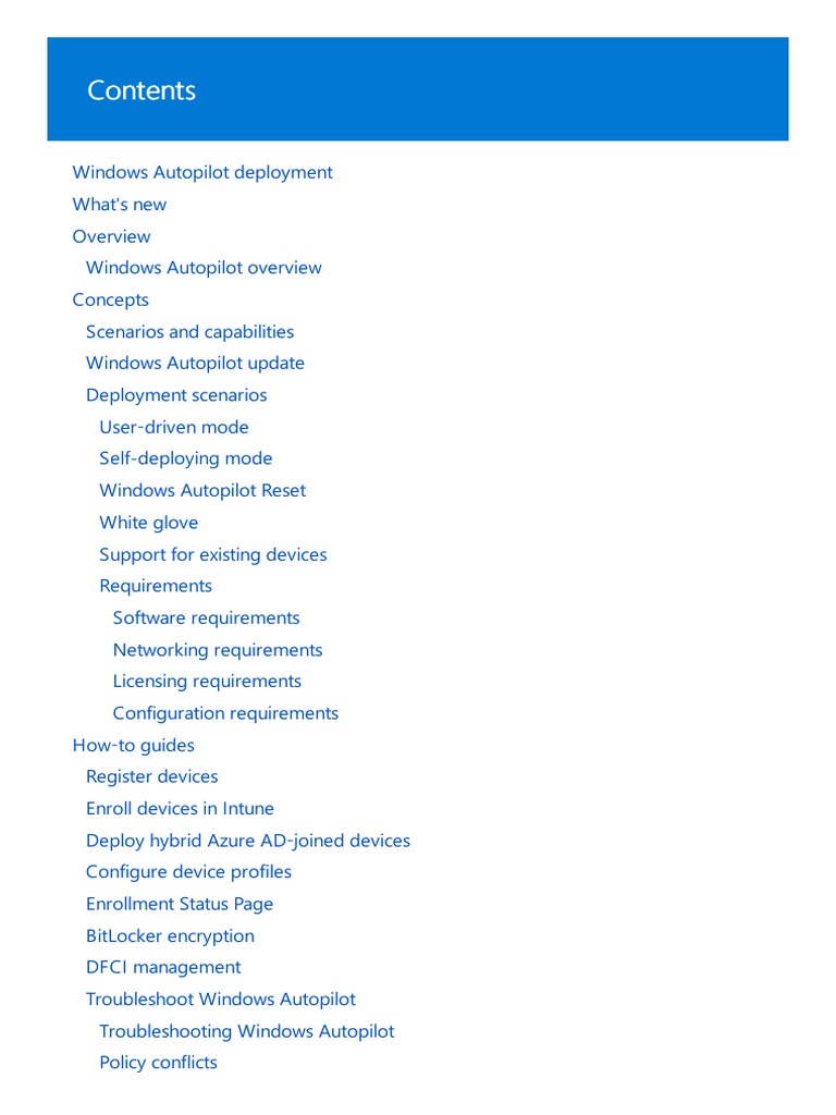 Windows Autopilot DEPLOYMENT PDF Windows 10 Active Directory