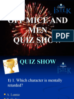 Off Mice and MEN Quiz Show