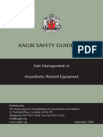 AAGBI09.09 Safe Management of Anaesthesia Related Equipment