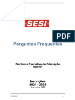 Perguntas Frequentes para 2022 - SESI-SP