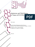 Optimism and Well-Being in Times of COVID-19: Master Thesis