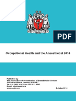 AAGBI14.10 Occupational Health and the Anaesthetist