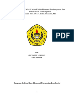 Tugas Makalah Ekonomi Pembangunan Dan Perencanaan Pembangunan Ari Wahyu Leksono 02023459
