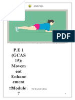 P.E 1 (Gcas 15) : Movem Ent Enhanc Ement 7: Lecturer