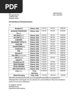 Price Quotation For Pathological Reagents. Sir,: (IFCC) (IFCC) (IFCC)