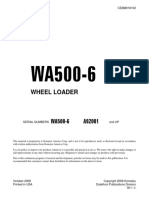 WA500-6 Série A92001 e Acima
