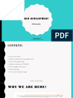 Web Development: HTML & Css