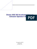 Dionex ASE 350 Accelerated Solvent Extractor Operator's Manual