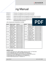 Operating Manual: Binder GMBH