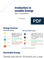 Introduction To Renewable Energy: EEE01 - Technical Elective 1