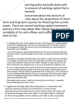 Working Capital Financing Policies Explained
