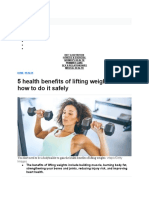 5 Health Benefits of Lifting Weights and How To Do It Safely