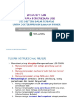 Biosafety Dan Persiapan Pemeriksaan - Usg Obstetri Dasar Terbatas PDF