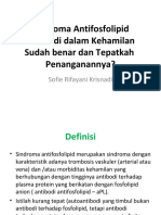 Sindroma Antifosfolipid dalam Kehamilan