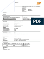 Calculation Sheet For Spit Anchors: TAPCON XTREM HFL Min. Anchorage 10x120/65-35