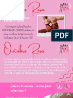 Outubro Rosa – Prevenção ao Câncer de mama